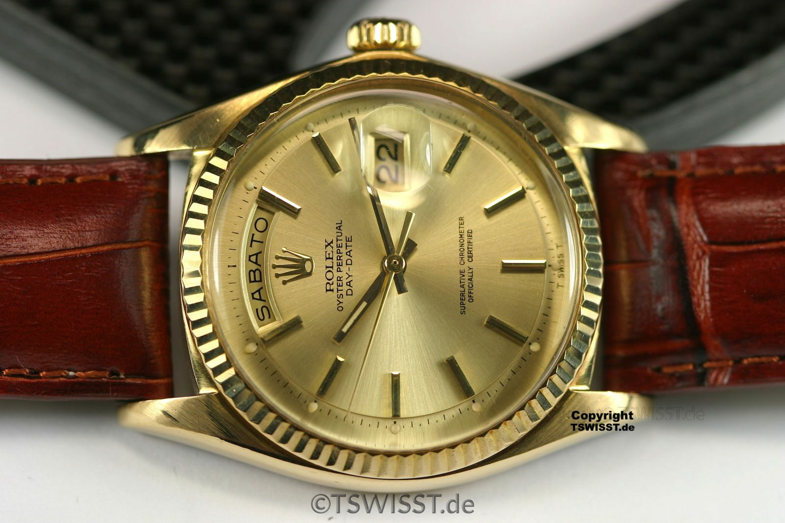 Rolex 1803 Vintage Day-Date YG w/ Papers