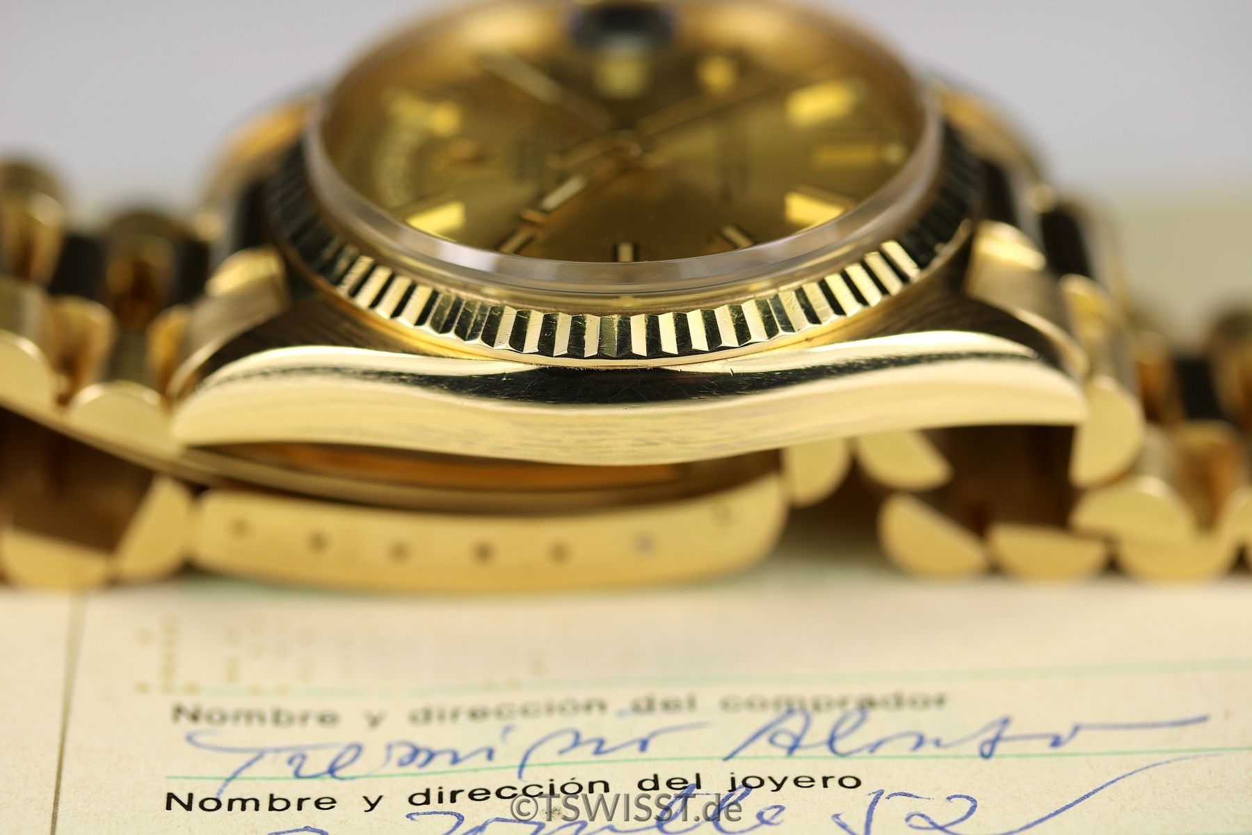 Rolex Day-Date 1803 wide body mit Papieren! – T SWISS T – The Missing Piece