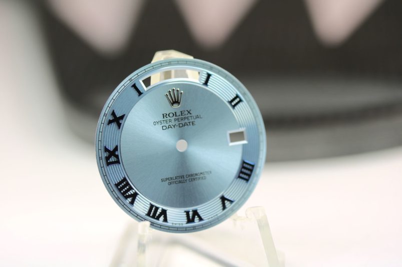 Rolex Ice Blue day date dial