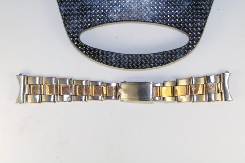 Rolex two tone riveted bracelet