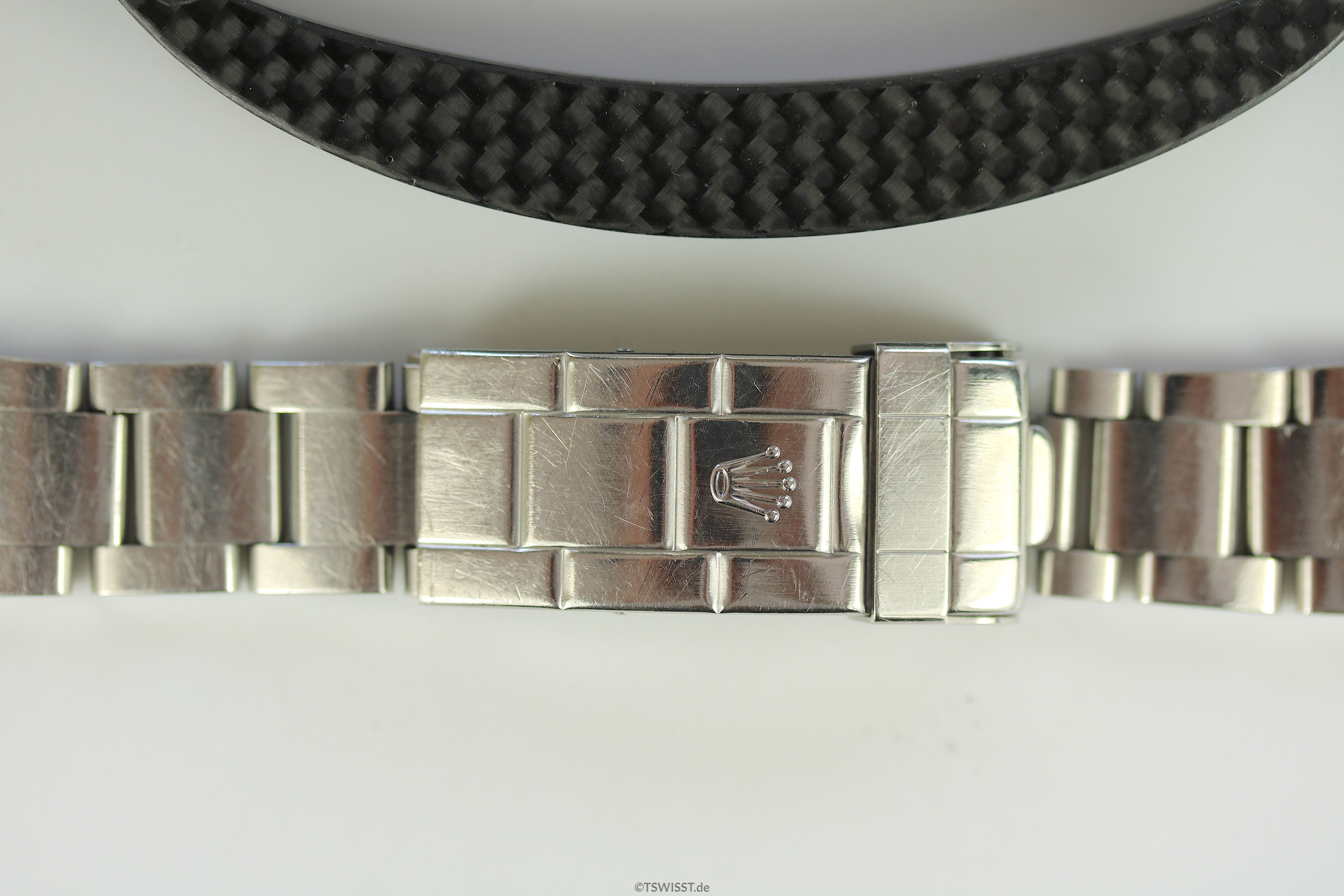 Rolex Band 93250 mit 7/4 Gliedern + Taucherverlängerung und SEL (solid  Endlinks) für Sub 16610 und andere – T SWISS T – The Missing Piece