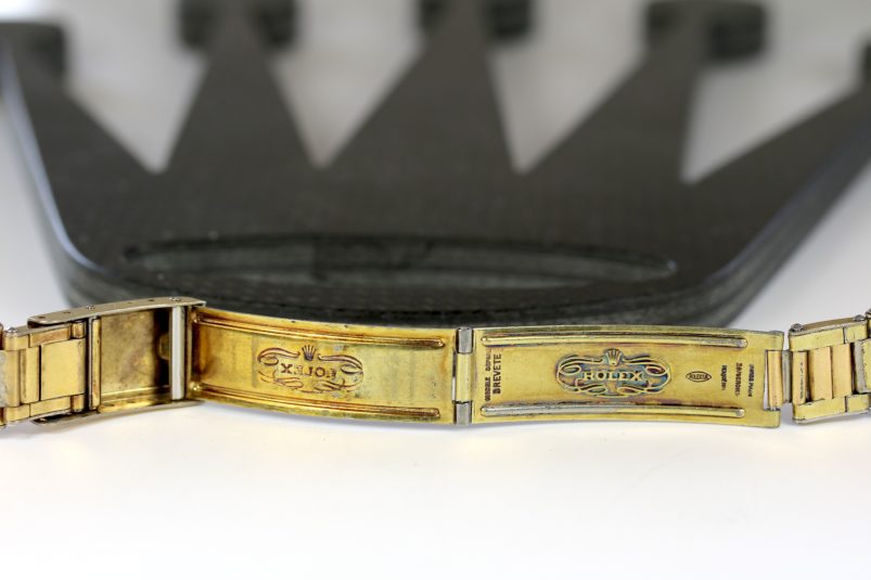 Rolex plaque gold bracelet
