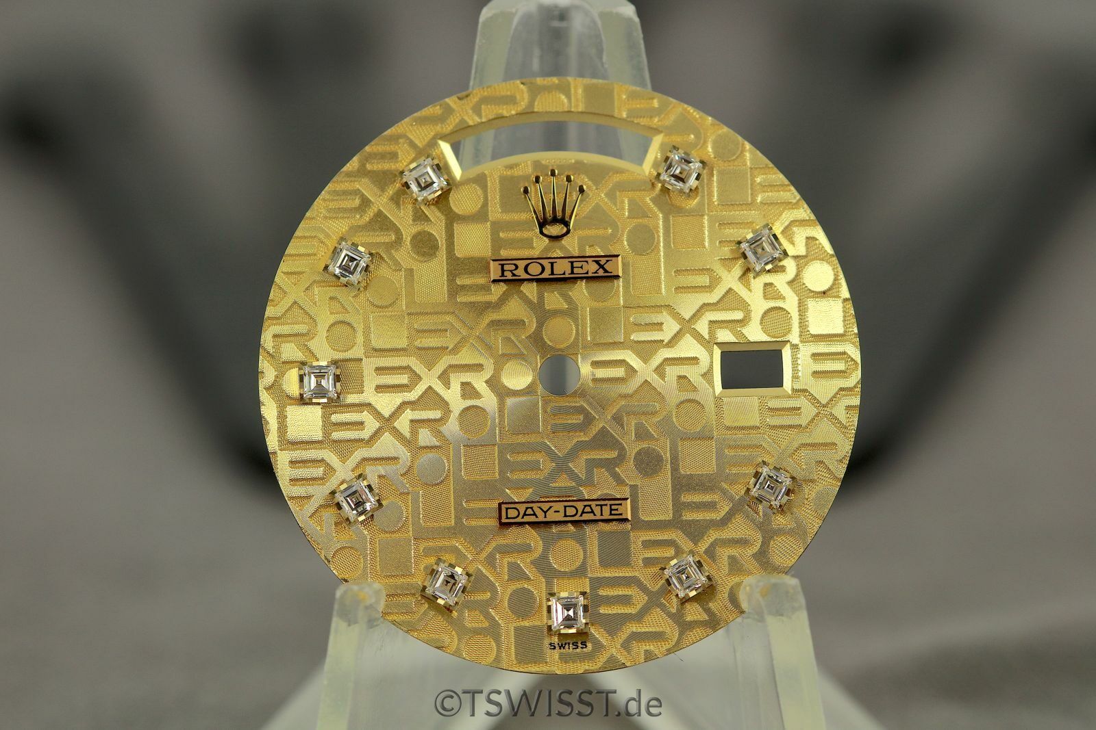 Rolex Day-Date Jubilee Zifferblatt mit Besatz und Zeigern – T SWISS T – The  Missing Piece