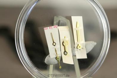 NOS Zeigersatz, Rolex gold, Submariner