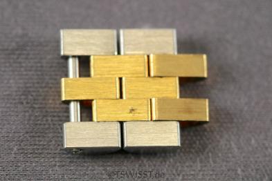 Steel/gold jubilee links
