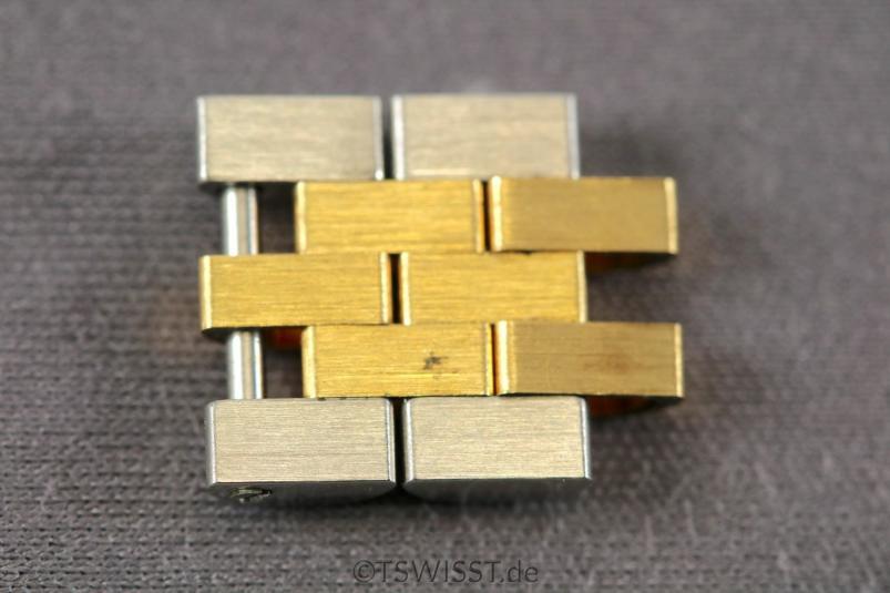 Steel/gold jubilee links
