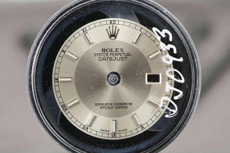 Rolex DJ dial silver index