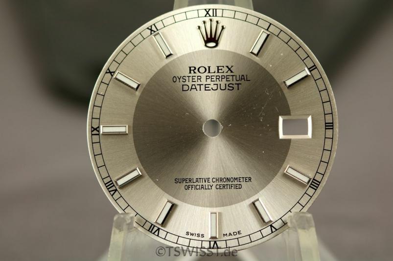 Rolex DJ dial silver index